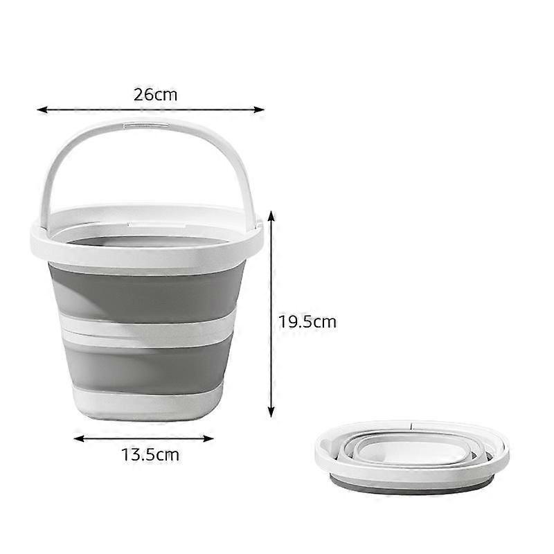 Collapsible Water Bucket Reinforced Thickened Material Large Capacity Multi Purpose Portable Storage Fishing Utility Pail Space Saving