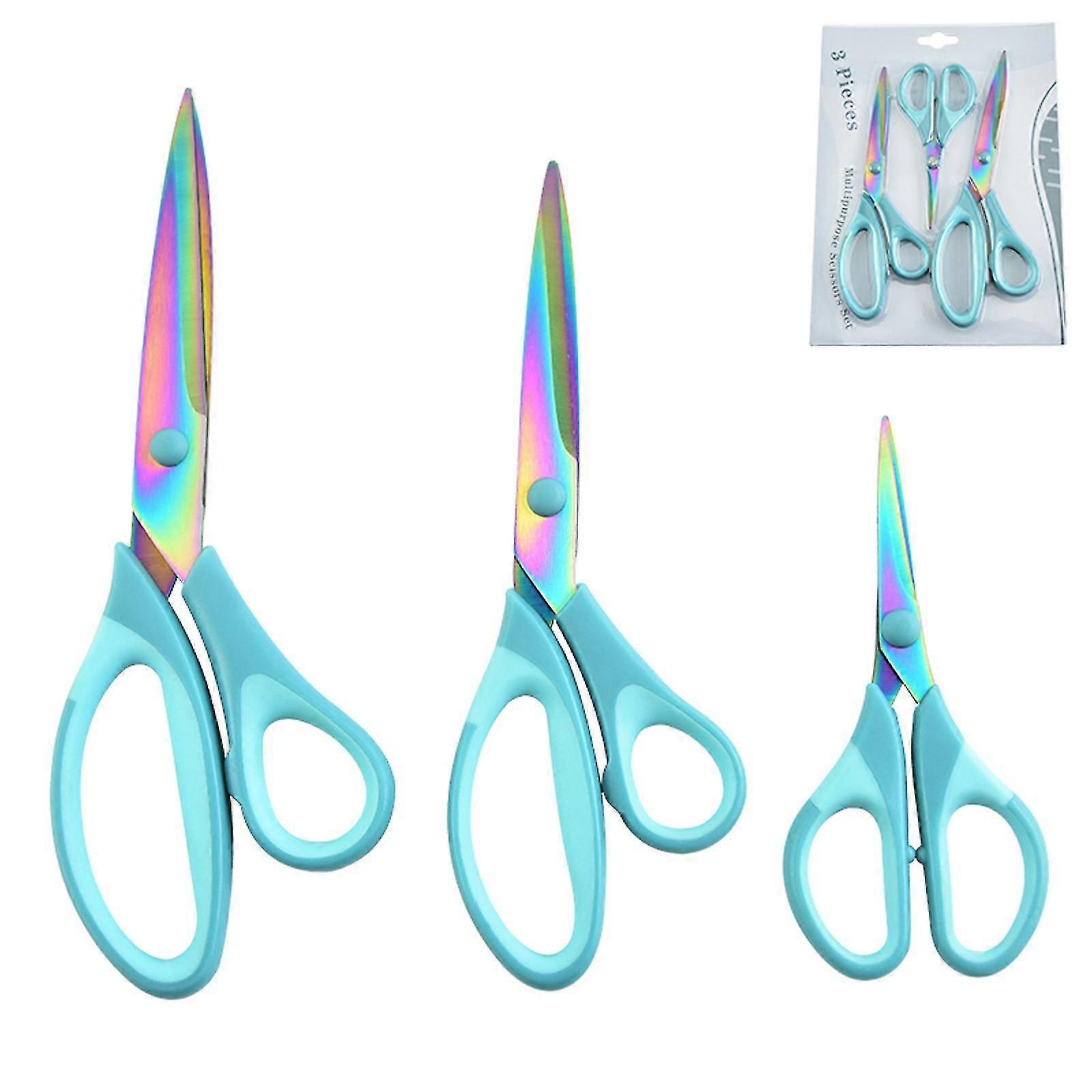 Craft Sewing Scissors Titanium Alloy Blade Multi-purpose Scissors Set 3 Pieces