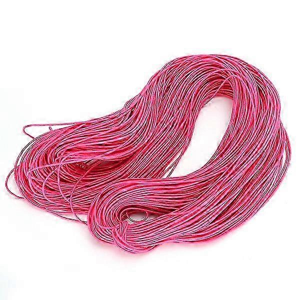 1.5mm 100m Elastic Stretch Round Beading String Cord Rope for DIY Jewelry Making deep pink