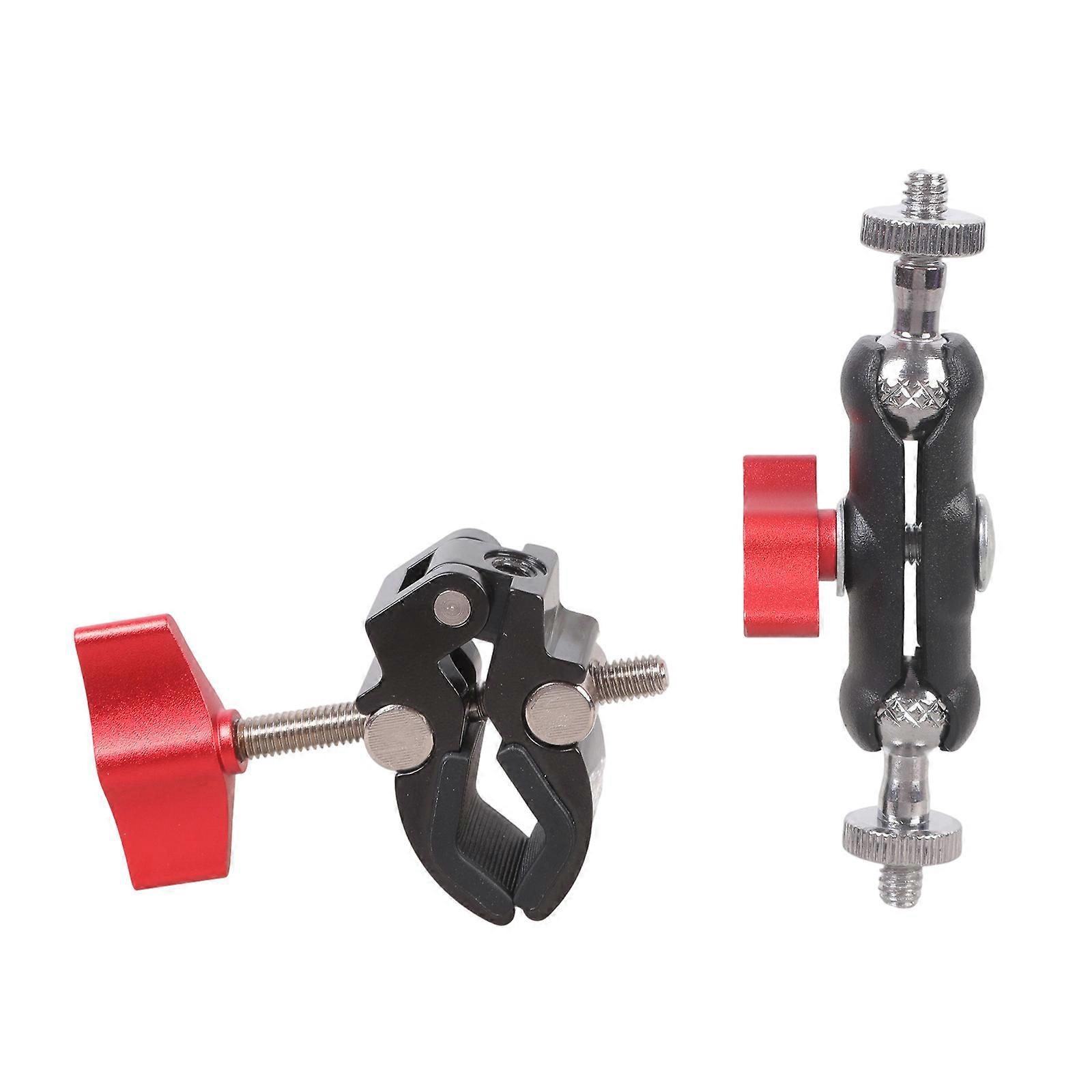 1/4inch Threaded Ball Head Threaded Screw Bracket Adapter Adjustable Phone Mount Adapter Support Multiple Device Multicolor