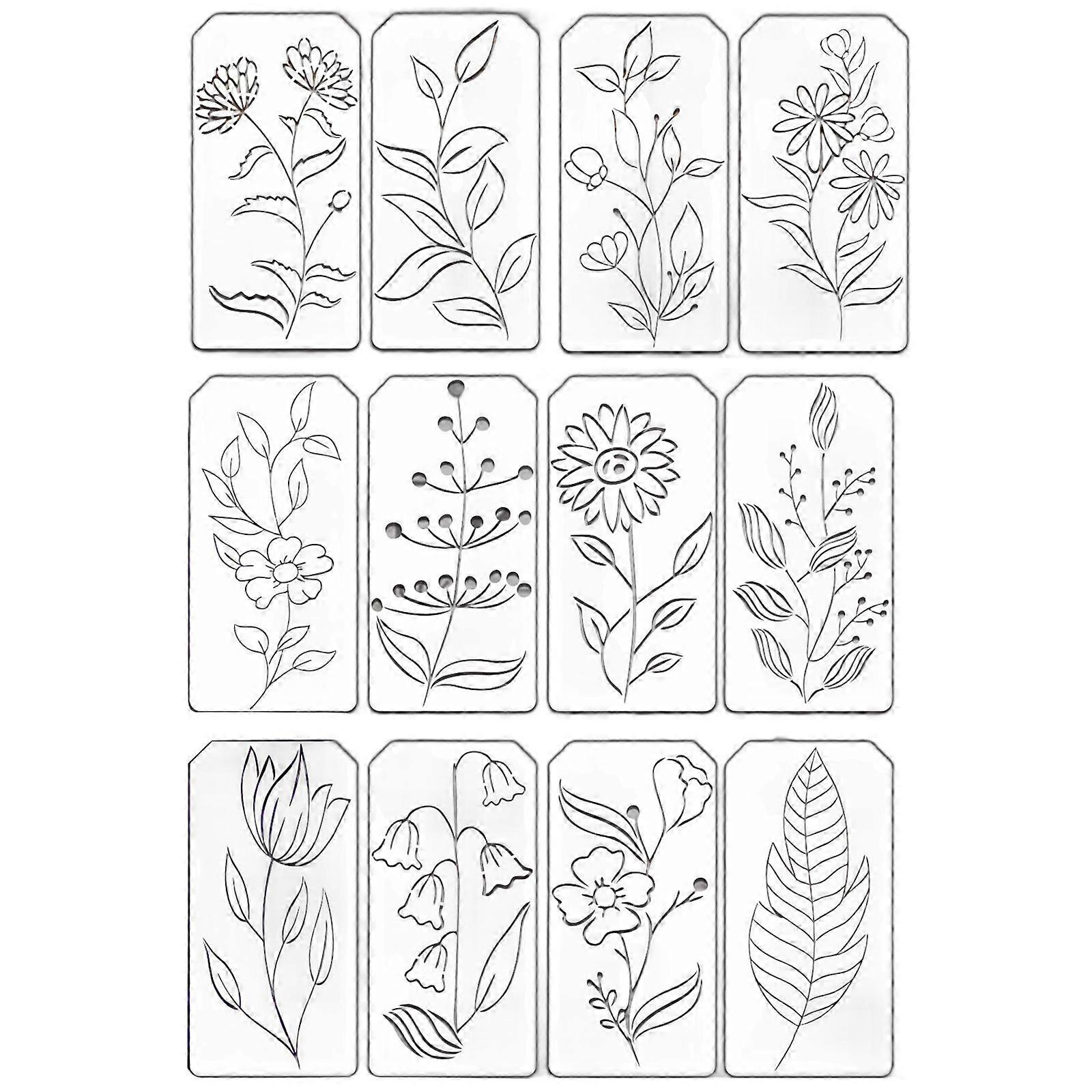 Reusable Artistic Template Craft Tool With Quality PET Materials Precisions Cut For Multiple Surfaces Decoration Project Multicolor