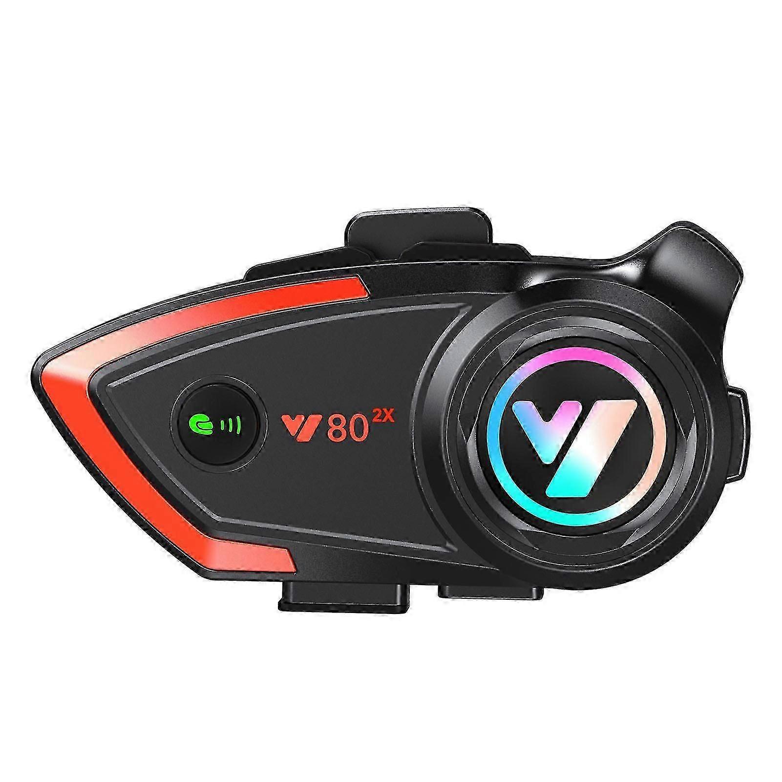 Motorbike intercom helmet bluetooth headset tandem intercom adaptable with thirdparty helmet headset