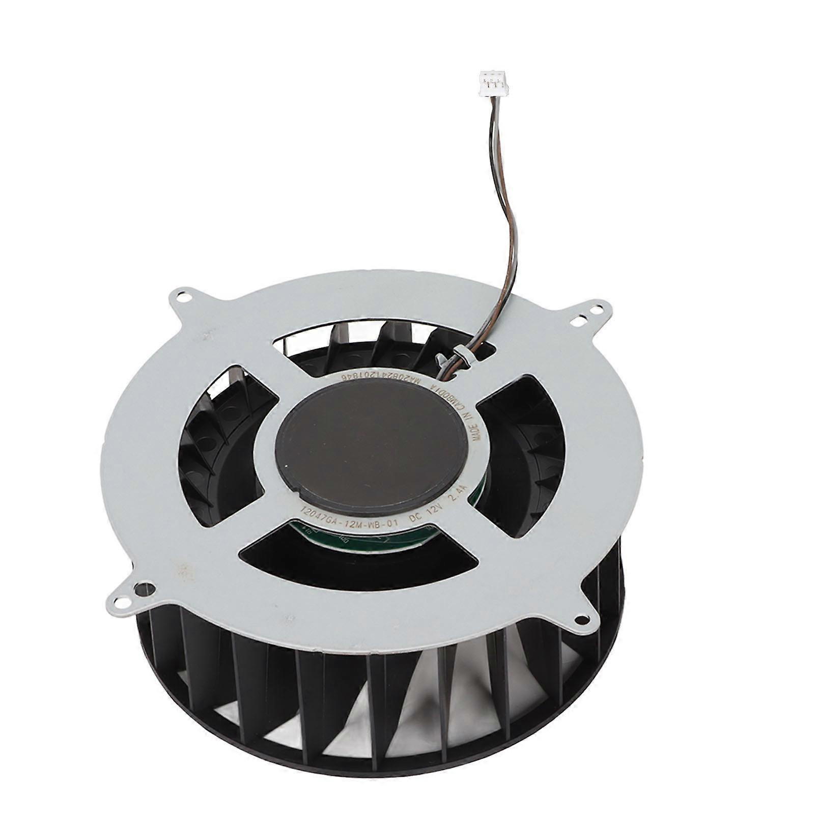 Computer Cooling Fan 23 Leaves 3 Pin DC 12V 2.4A Replacement Computer CPU Cooling Fan for PS5