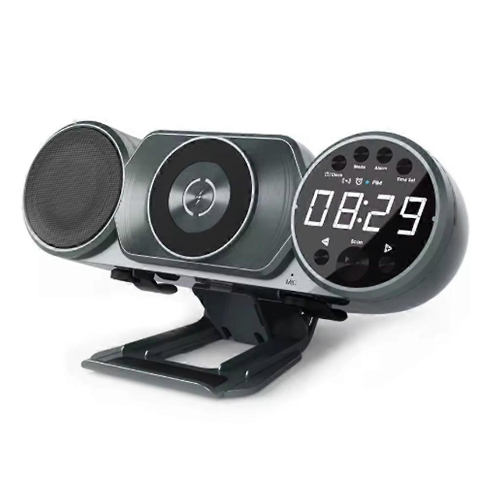 Wireless Charging Bluetooth Speaker Alarm Clock Decoration