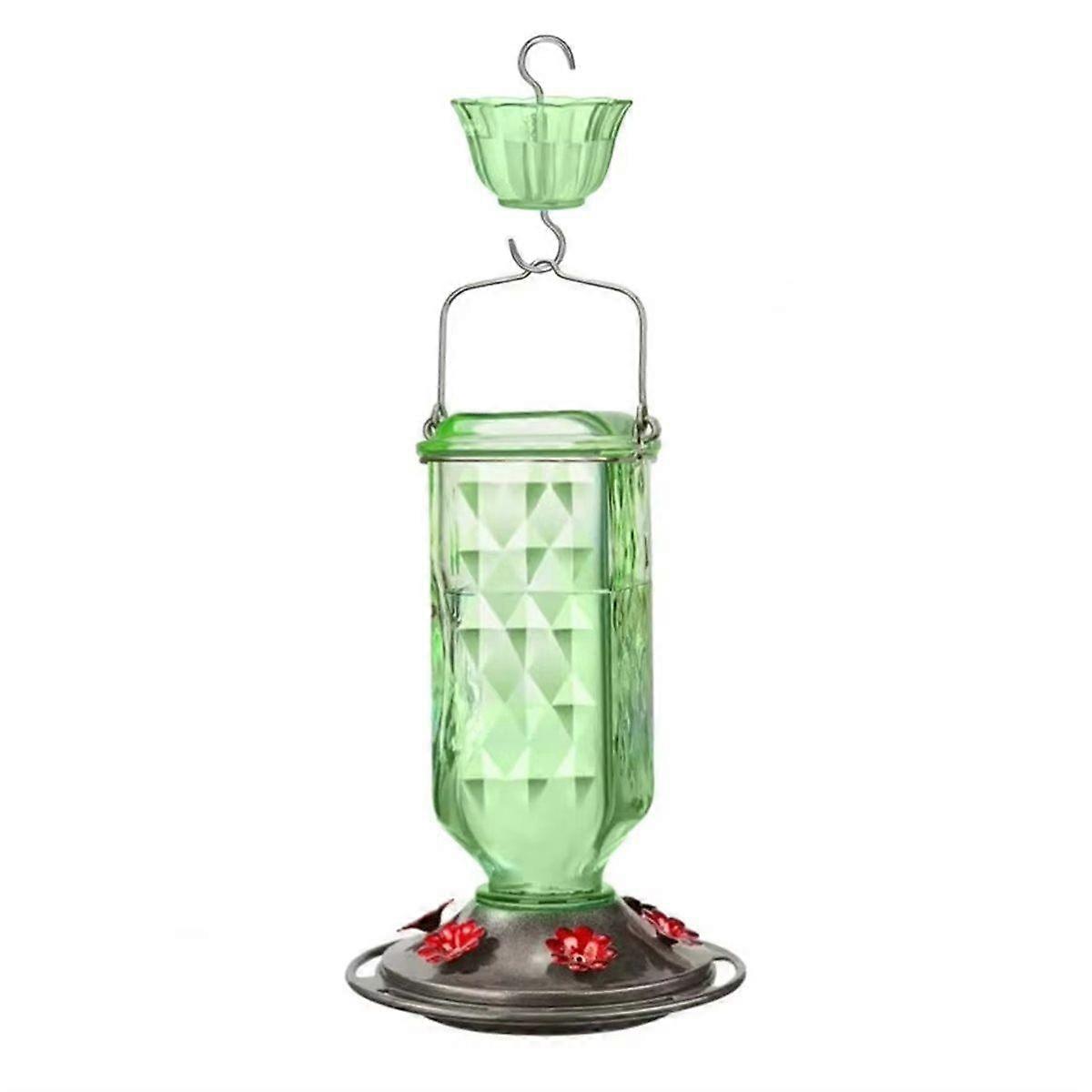 Hummingbird Feeder Hanging Bird Feeder with Ant Moat Outdoor Hummingbird Feeder with 6 Feeding Port