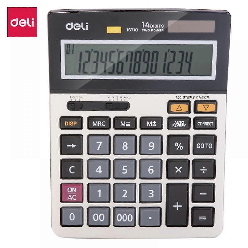 Deli E1672C Standard Function Desktop Business Calculator