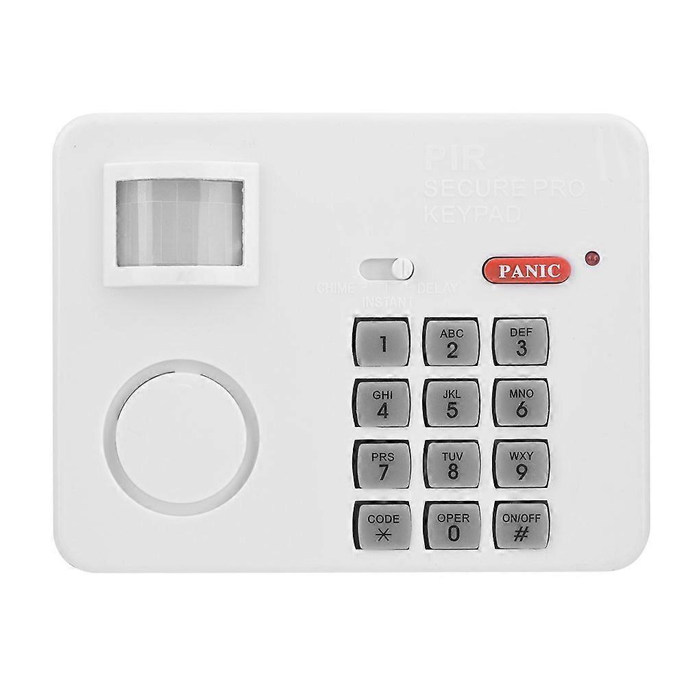 Home Security Alarm System with PIR Motion Sensor, Keypad Password Entry and Remote Control