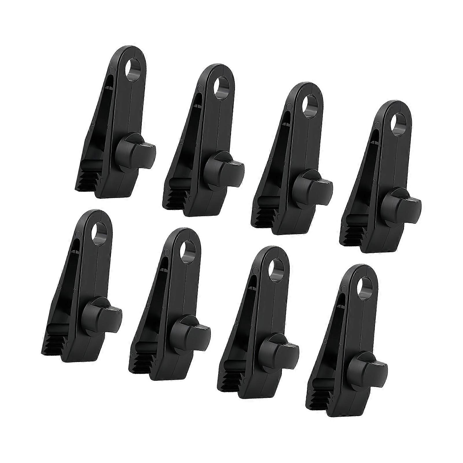 Adjustable Tarps Strap Secure Shelter Anchoring System Outdoor Tarps Clamps Reinforced for Camping Canopy Wind Resistance Multicolor
