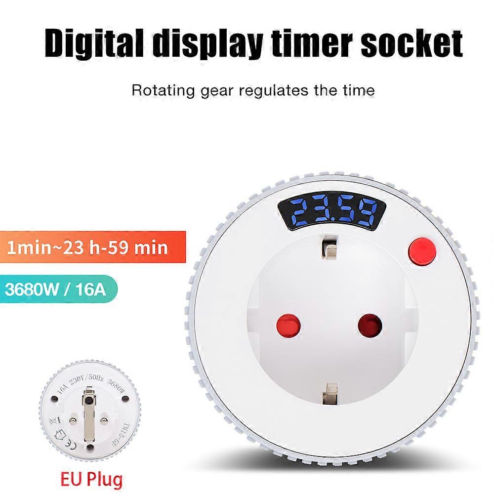 WIFI Tuya Timing Socket 24-hours Countdown Timer Switch Mechanical Timer Automatic Shutdown Controller 16A 3680W High-power