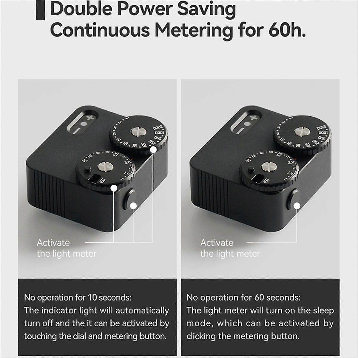 Light Meter II Cold Shoe for DSLR Film Camera Light Meter (Silver)