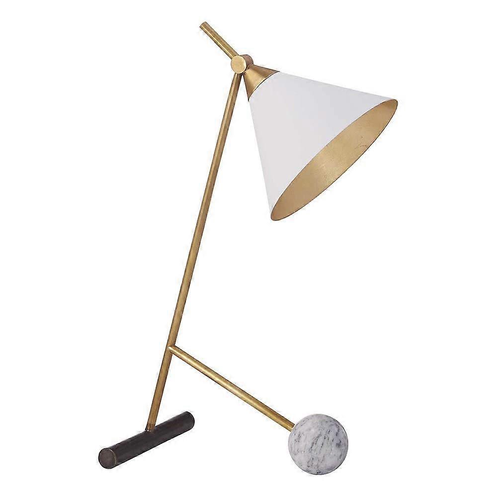 LED Desk Lamp with EyeCaring Panel and Energy Saving Iron Base for Bedside Reading