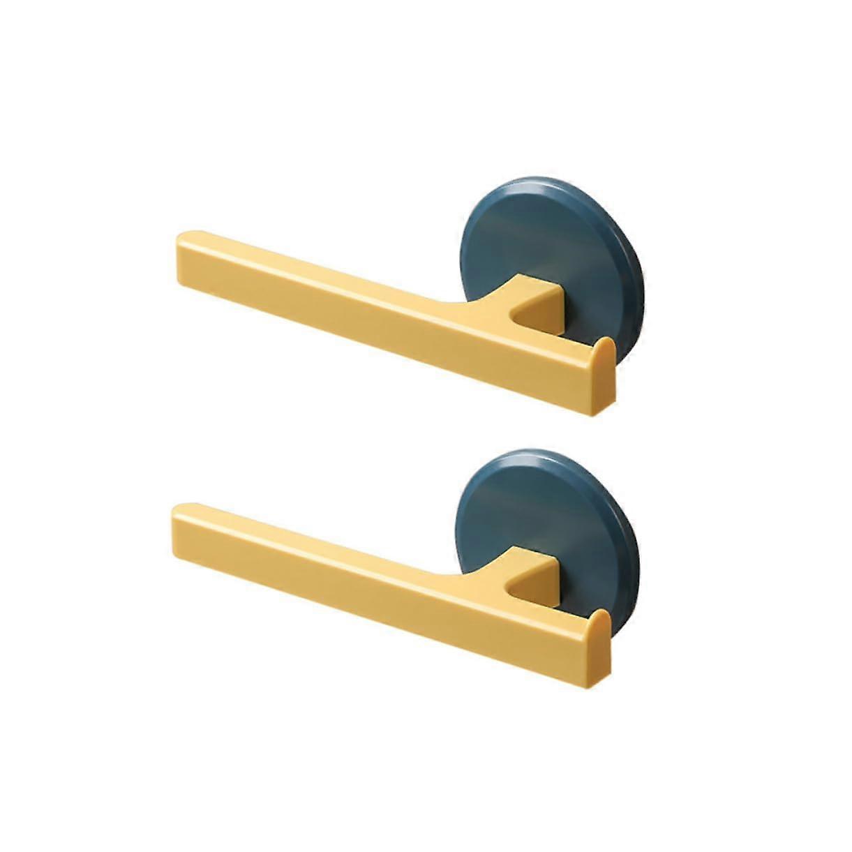 2 Pack Wall Mounted Towel Bar with Ventilated Design for Bathroom and Kitchen (Blue)