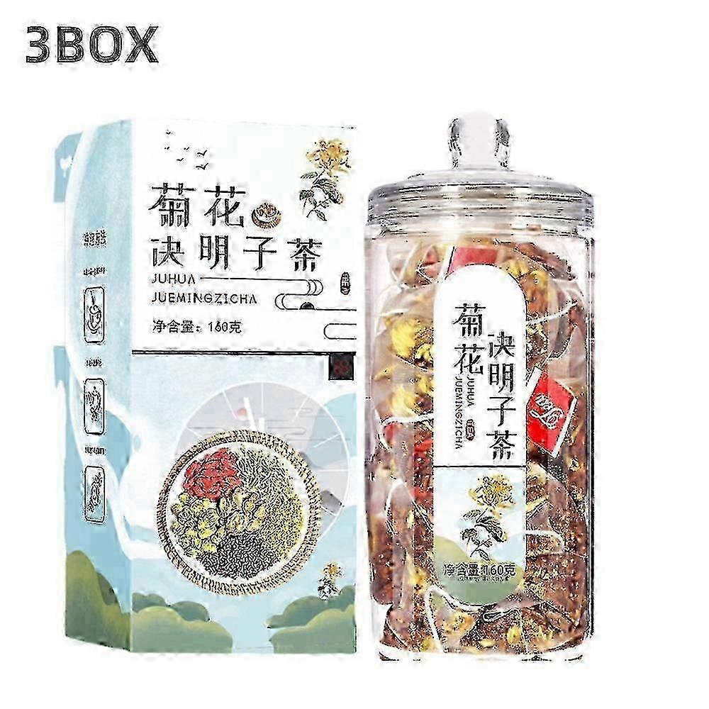 تركيبة طبيعية أقحوان, بذور الكاسيا, كيس شاي, جذر الأرقطيون, توت غوجي, مستخلص عشبي, تغذية العينين والكبد