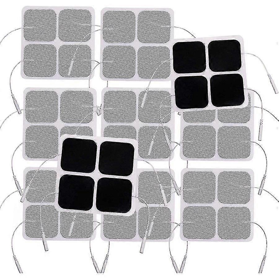 40pcs Tens Unit Pads, 2x2 Electrodes compatible with Ems Muscle Stimulator Electrotherapy Pads-C