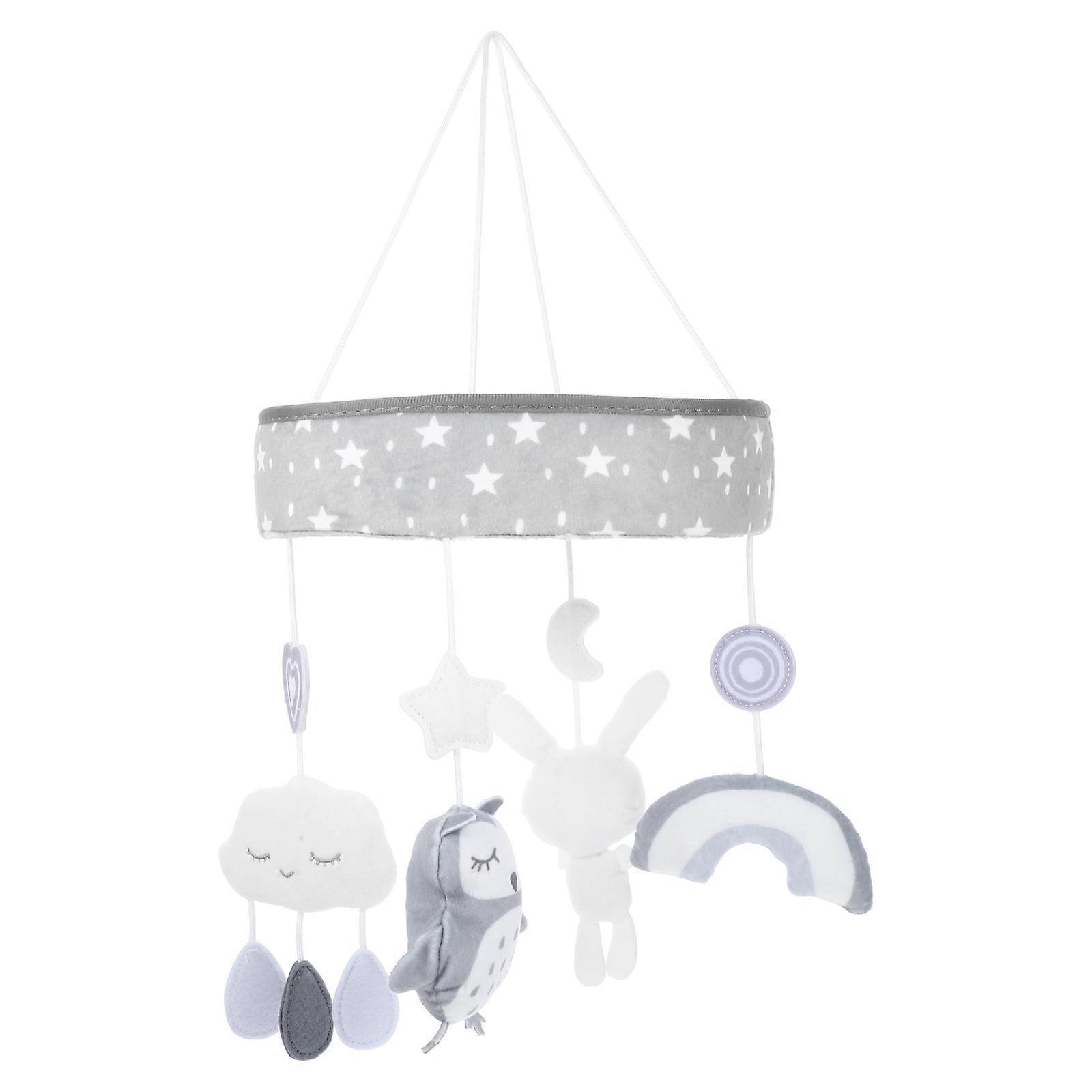 Mobile Toy for Playing Hanging Plush Soft Grey