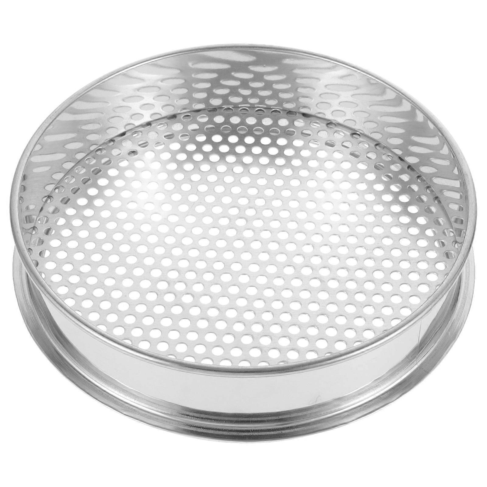 Stainless Steel Soil Sieve for Outdoor Use Round Hole Sieve Stackable and Rust Resistant 7 inches