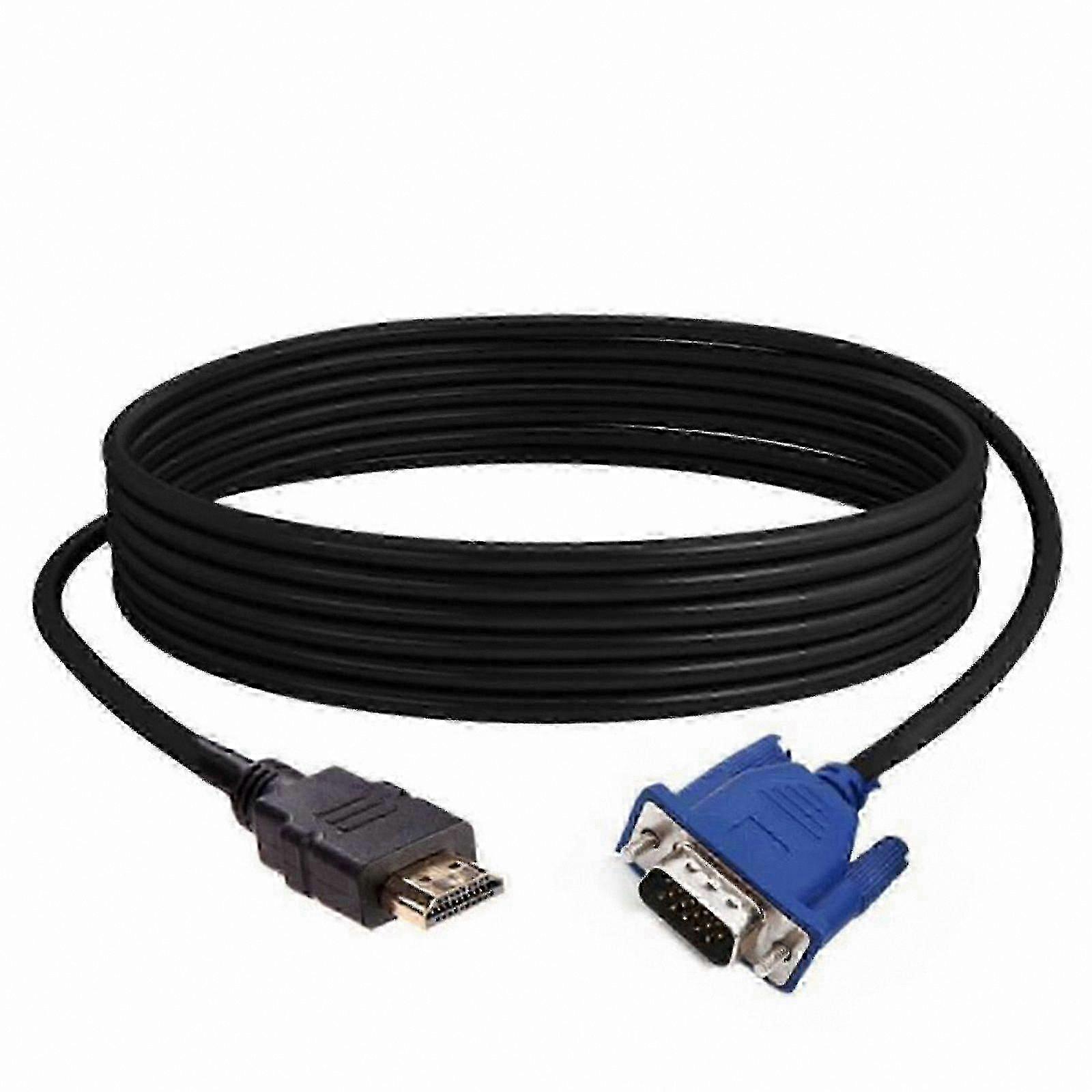 10M HDMI to VGA Adapter with Audio for PC and Monitor Connection