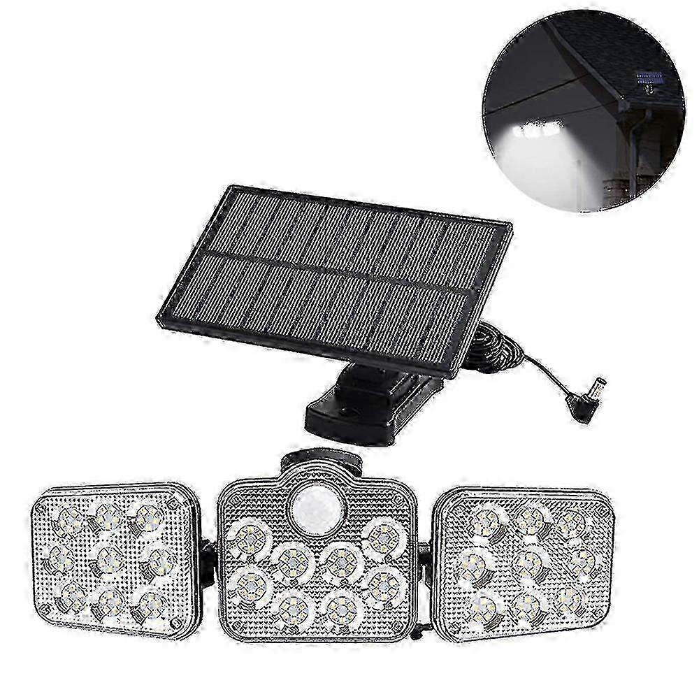 Outdoor Solar Light, 3 Modes Adjustable Solar Security Light with Motion Sensor, Wide Angle Lighting