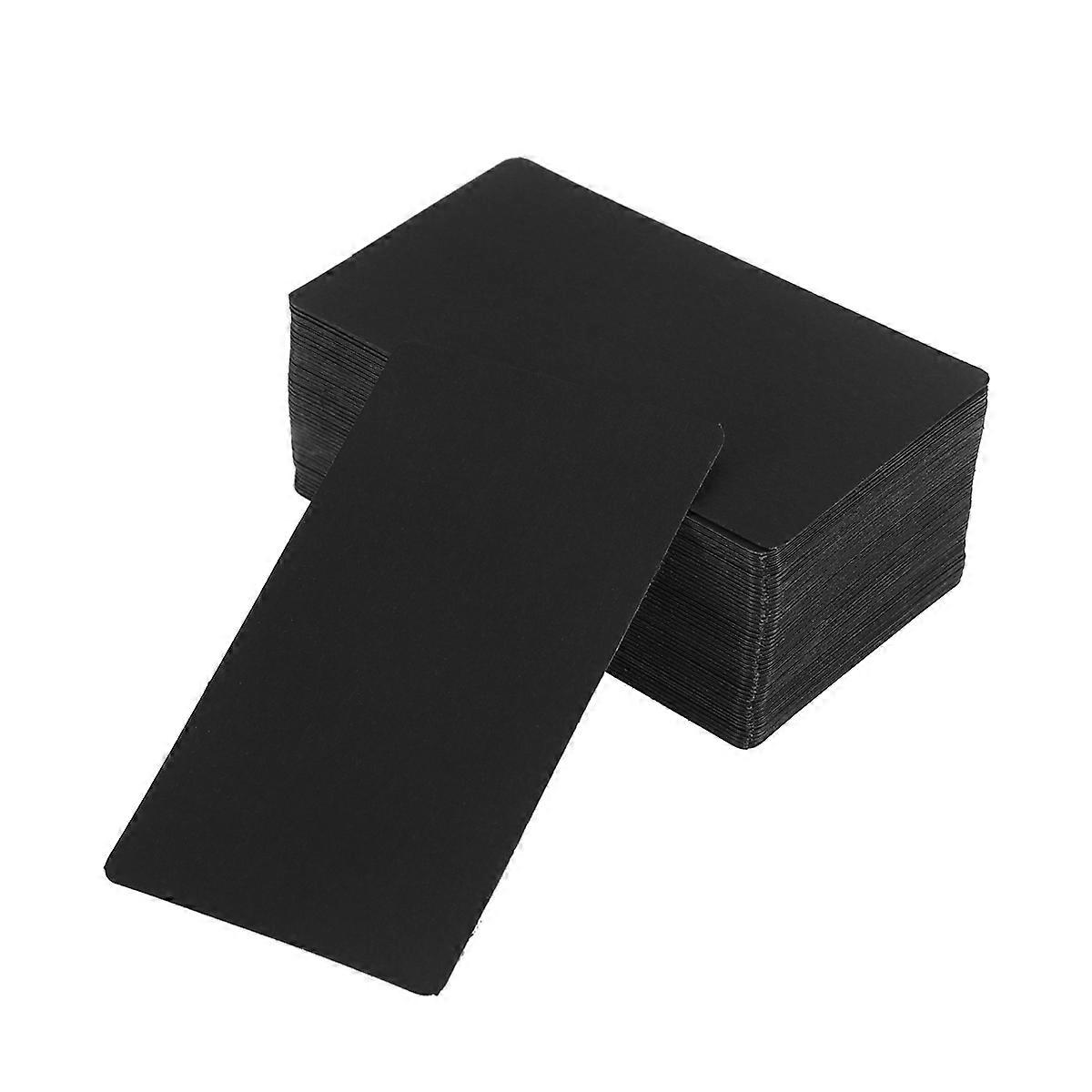 Retro Kraft Blank Message Cards Black Memo Pads for Writing Use 100Pcs