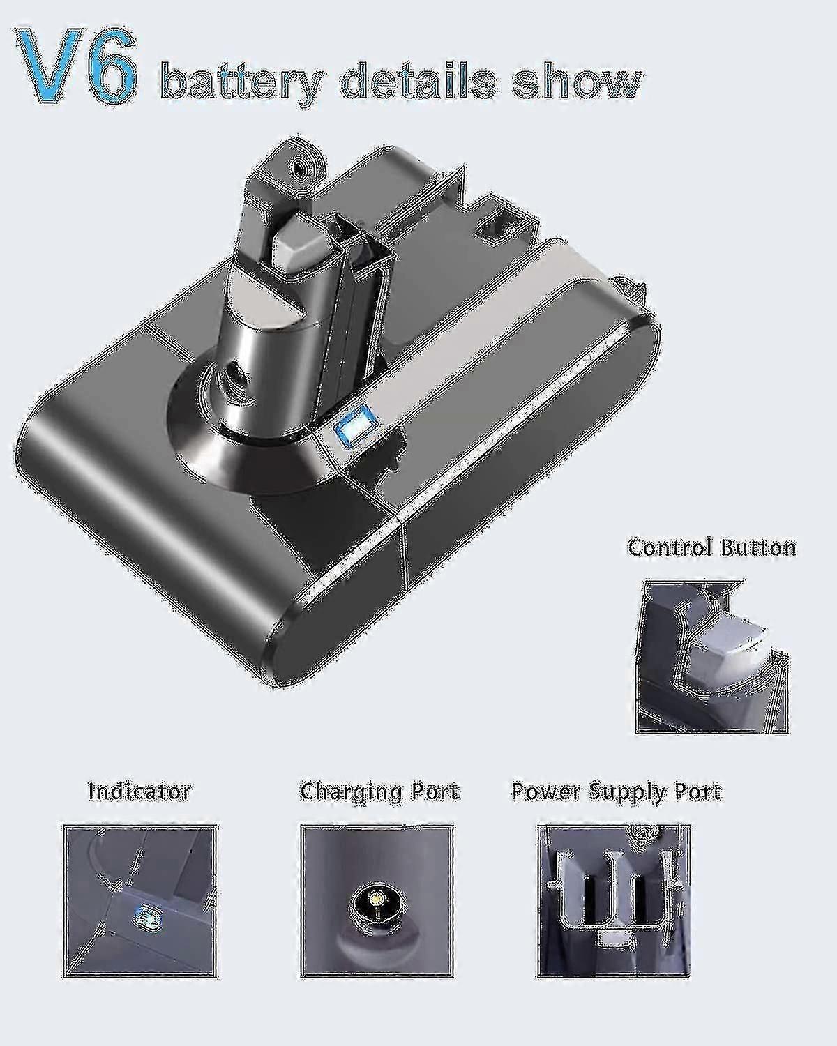 Dyson V6(dc62) Vacuum Cleaner Battery 21.6v 4.0ah