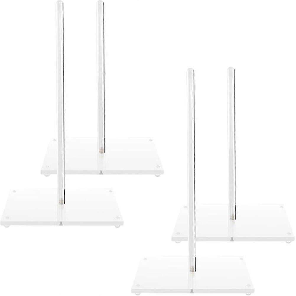 Donut Stand Square Bottom Display Shelf Holder Acrylic Shelves Clear Tower Party 4 Pcs