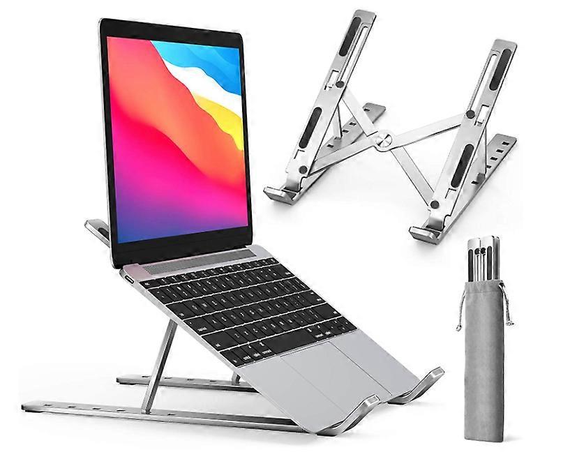 Laptop Stand, T-Audace Foldable Laptop Stand with 6 Adjustable Angles, Non-Slip