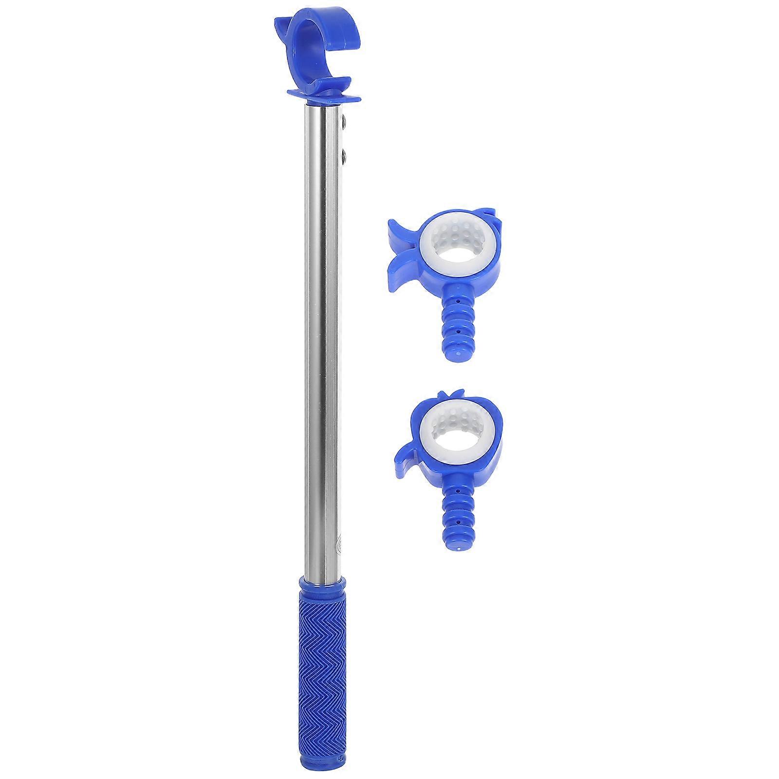 Blue Window Pole Rod Opener for Home Efficient LaborSaving Curtain Adjustment Easy Operation Heavy Duty 3pcs