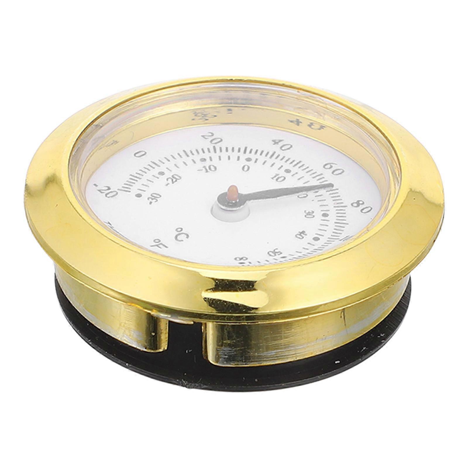 Thermometers Thermometer Round Home Use Plastic 37mm Humidity Measuring 1Pack