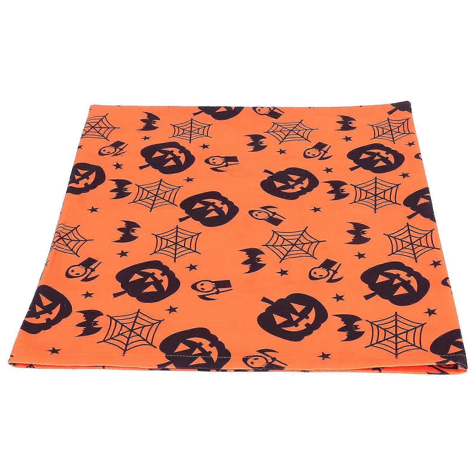 Universal Chair Back Covers Orange Black Dining Area 1Set