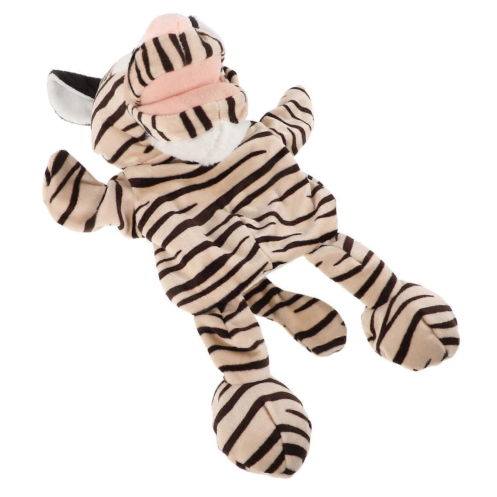 Leopard Plush Hand Puppet for Puppet Show Games