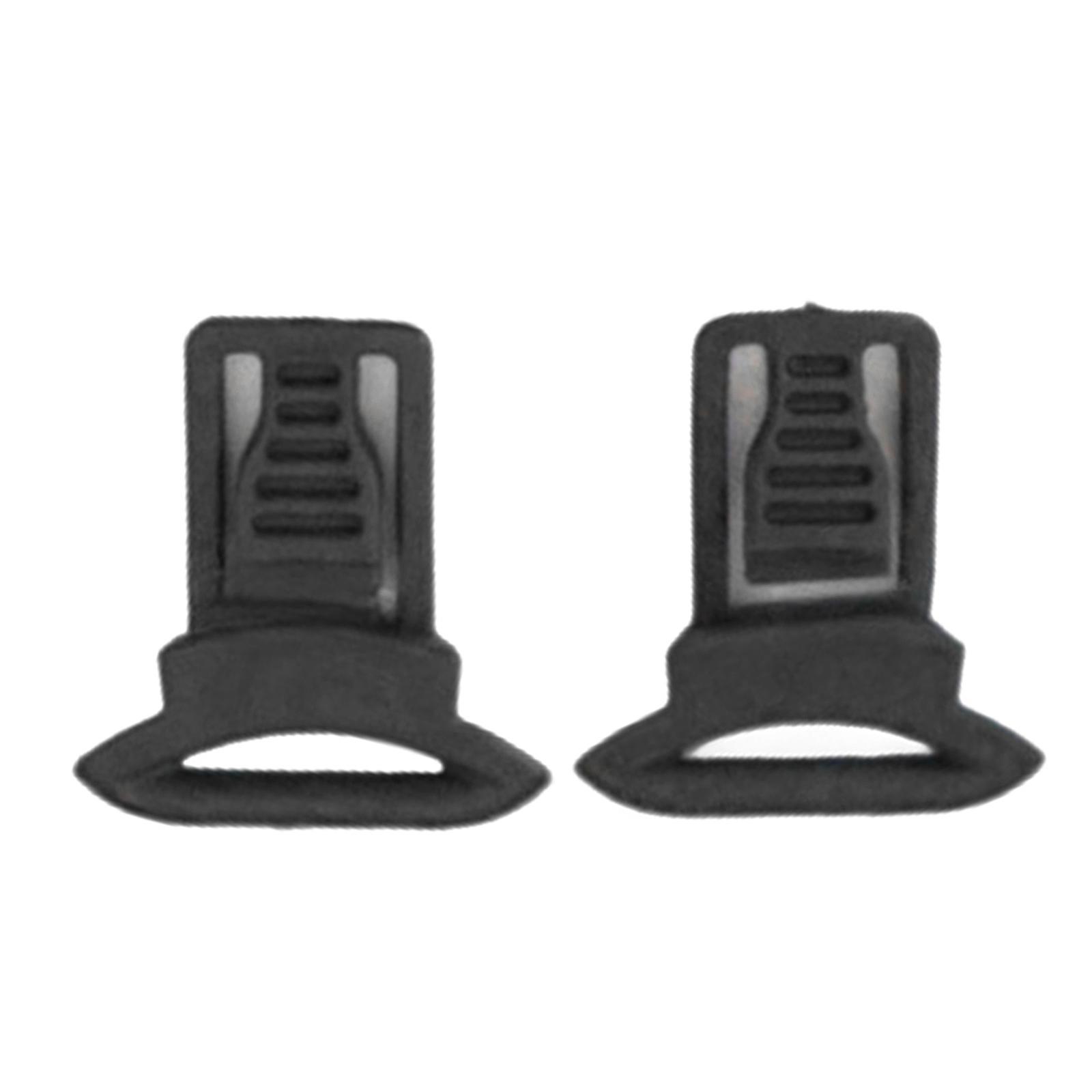 1 Pair Goggles Swivels Clip for Helmets Side Rail Rotating Clamps Rail Adapters Goggles Rail Buckles Helmets Accessories  Black