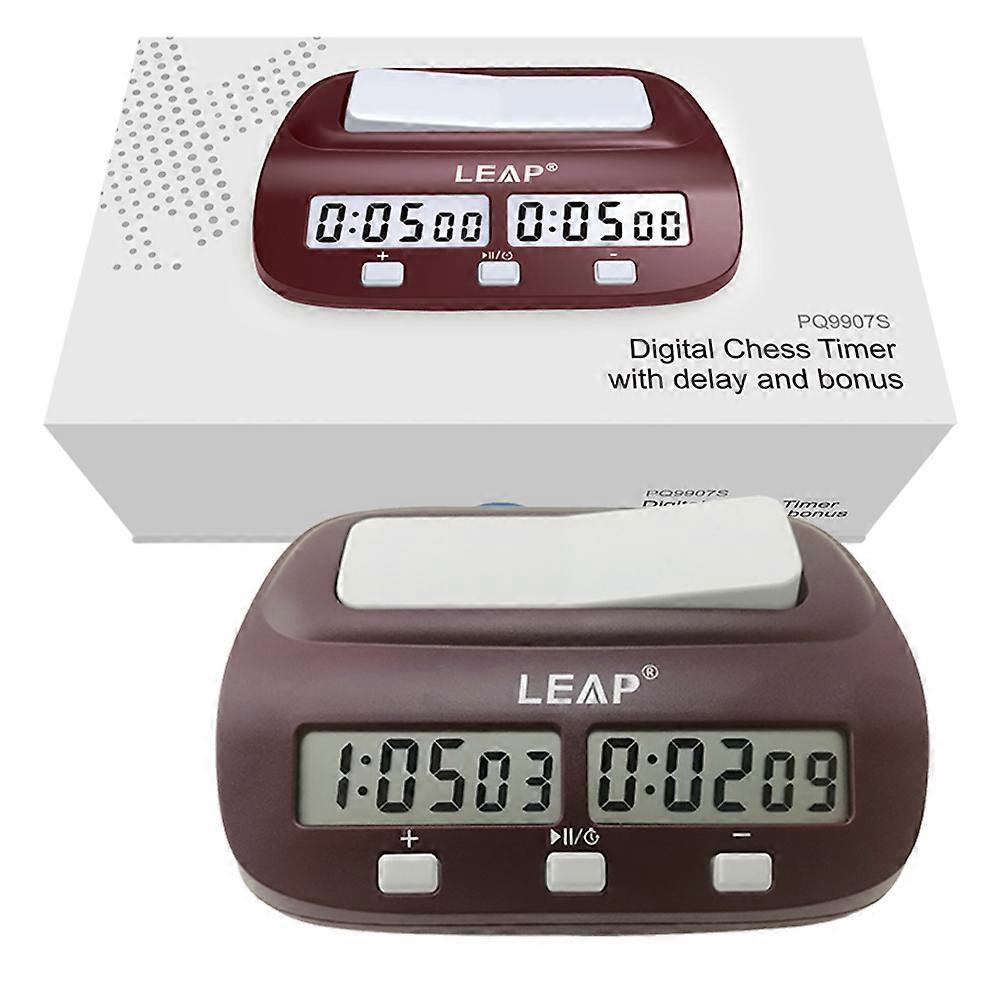 LEAP Chess Clock Digital Count Down Chess Timer Professional Board Games Boncom Competition Master Tournament with Alarm Function