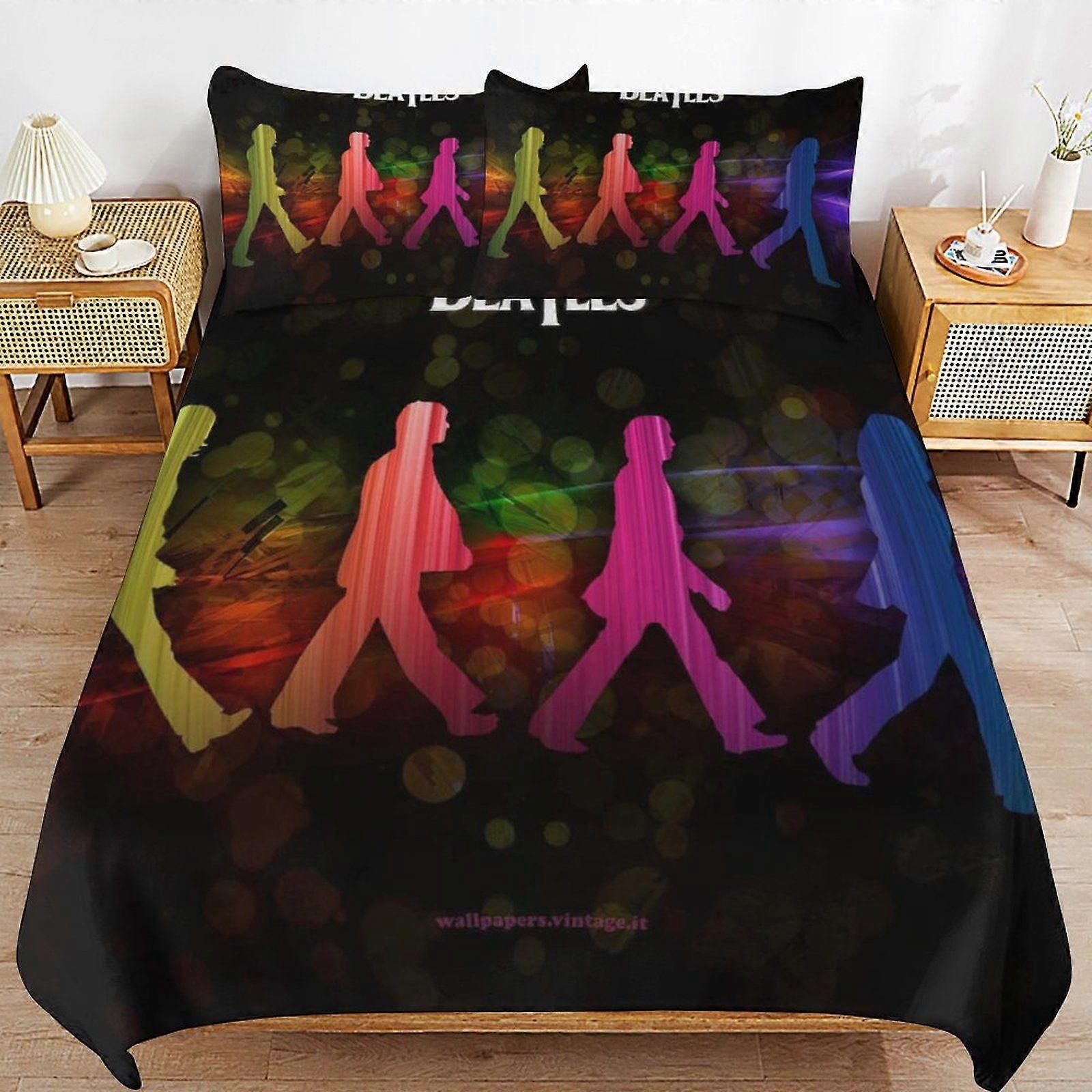 The Beatles Trådsäker Komforthantering Minimal Yta Dragkedja Passform Sovkit Påslakanset Stöd