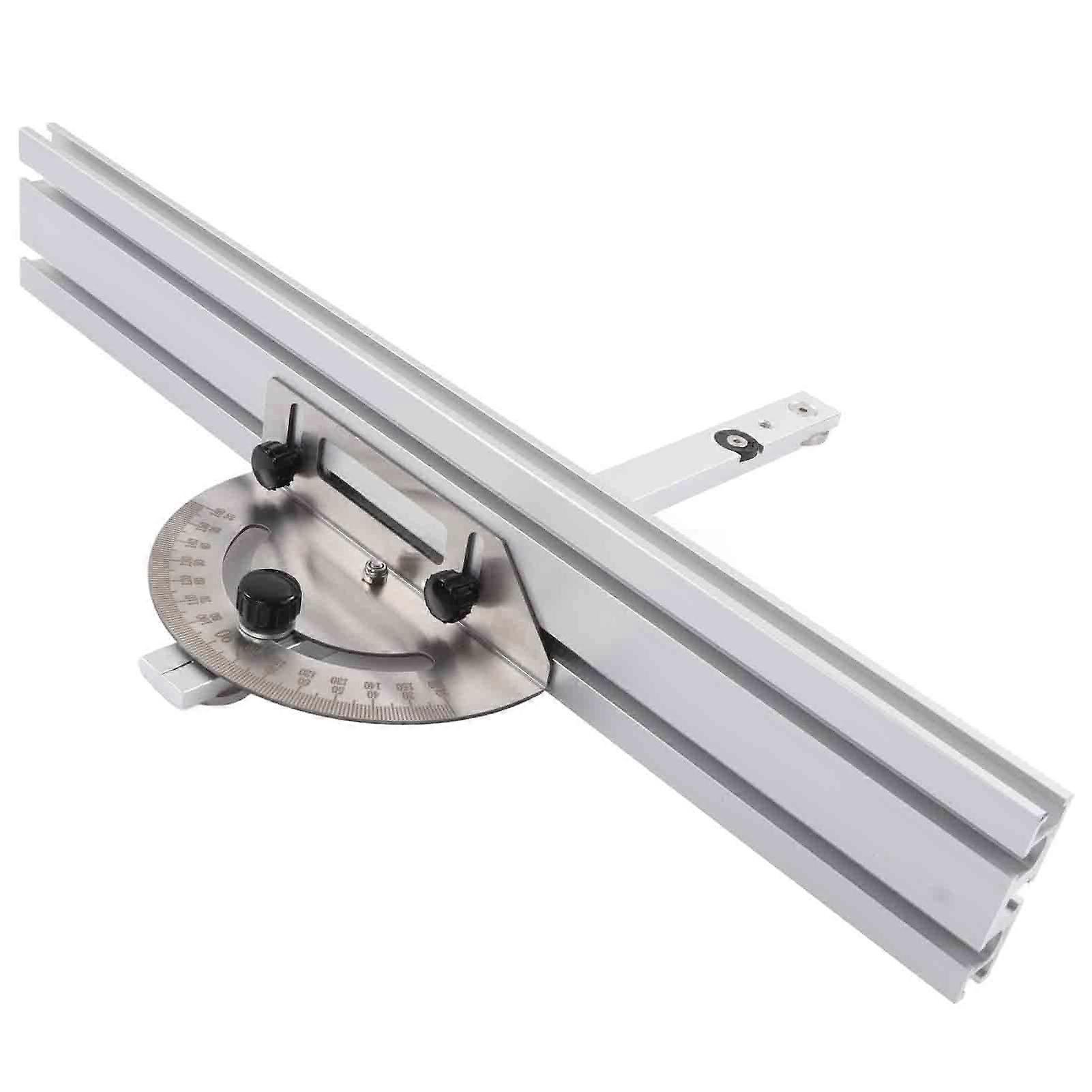 Table Saw Miter Gauge with Aluminum Alloy Fence, Adjustable Precision Beveling Tool for Woodworking