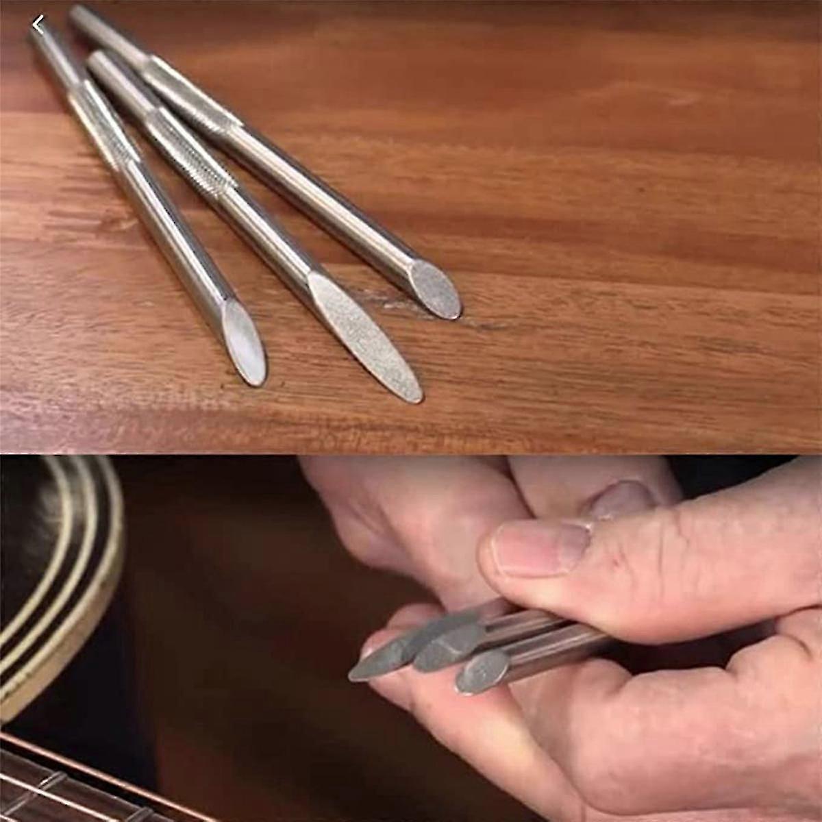 3Pcs Guitar Fret Crowning File Set (Luthier Tools)-JJ