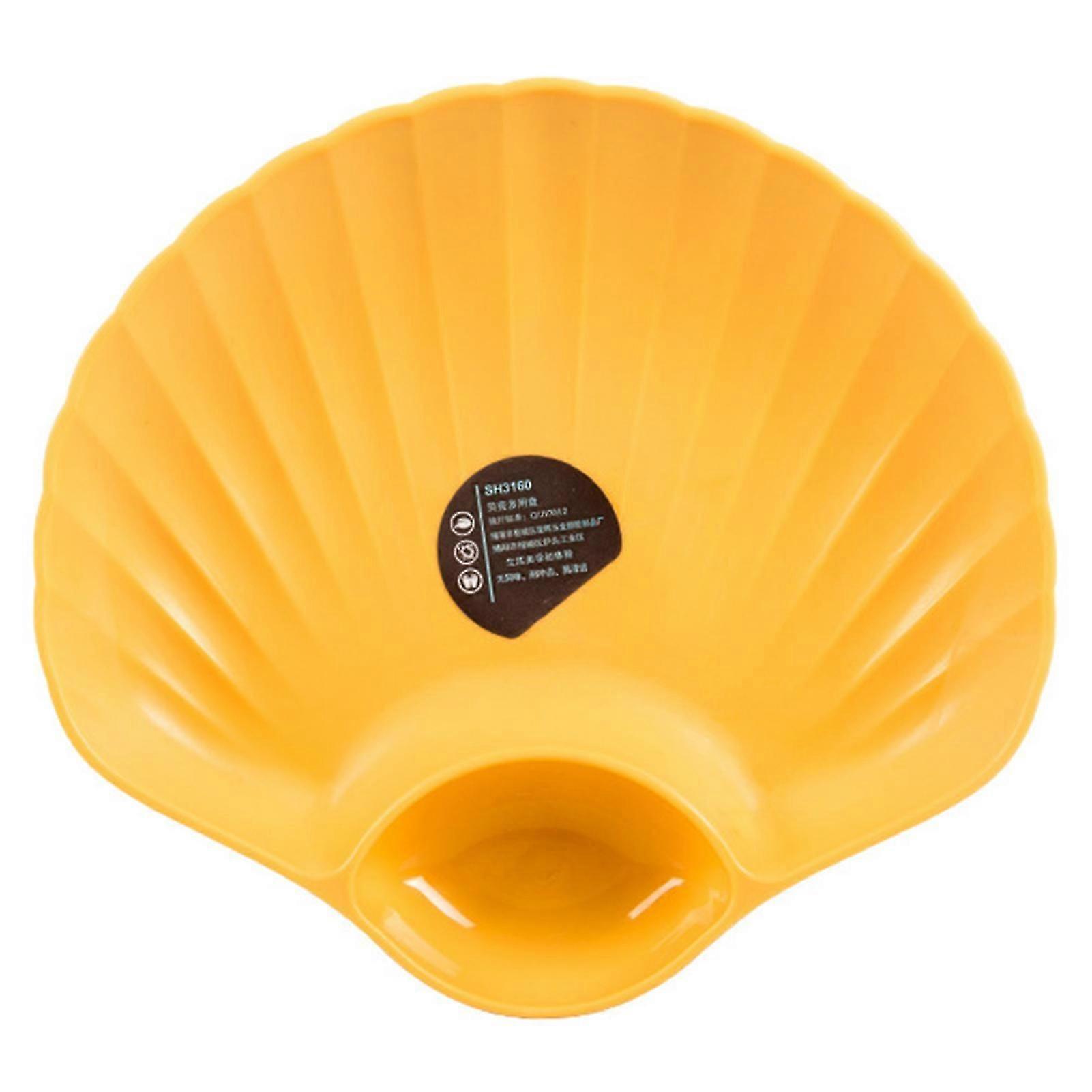 Kitchen Plate Shall Shape Unbreakable Portable Cake Fruit Dessert Tableware Tray Kitchen Accessory