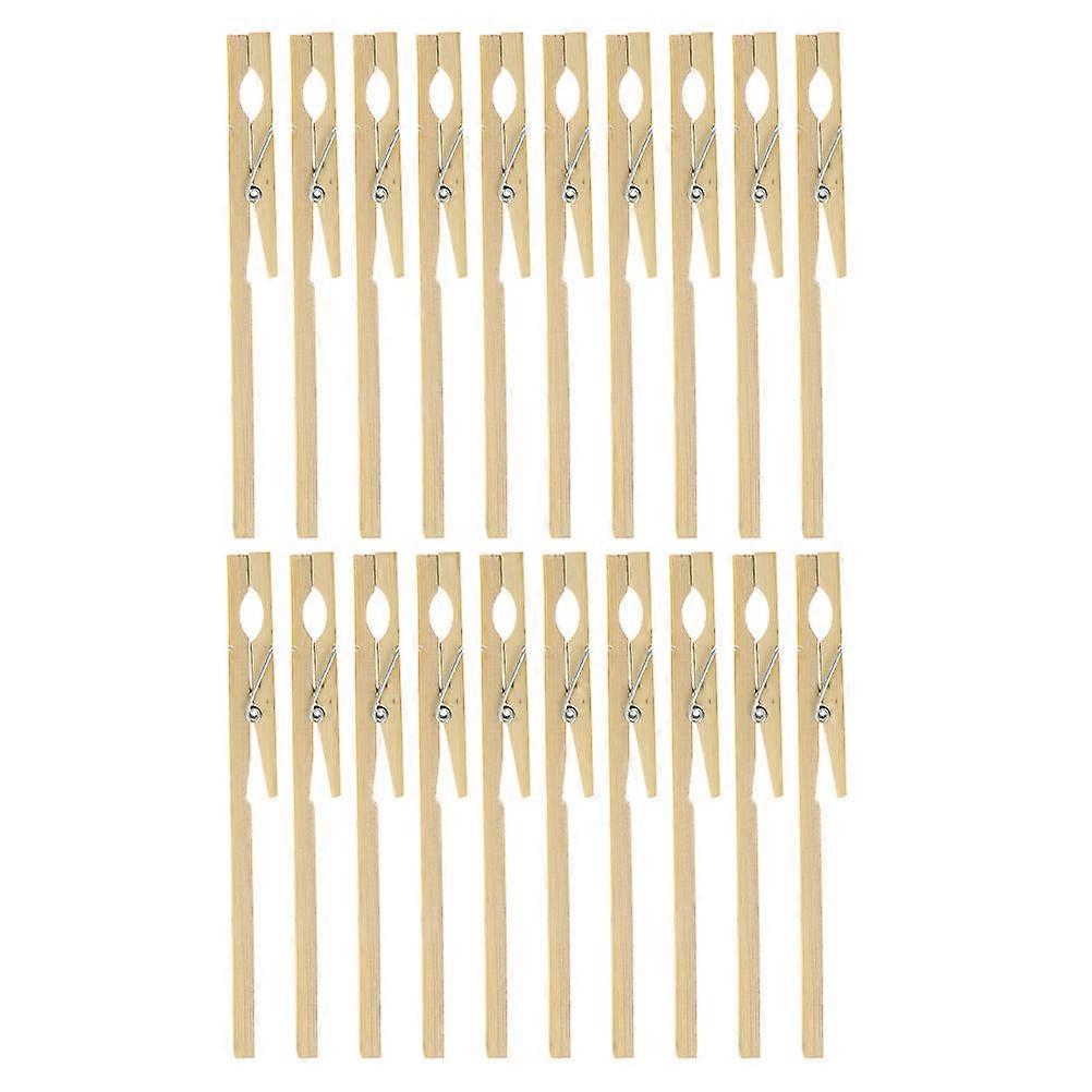Test Tube Clamp Bamboo Simple Clips for Experiment Use 20Pcs Set