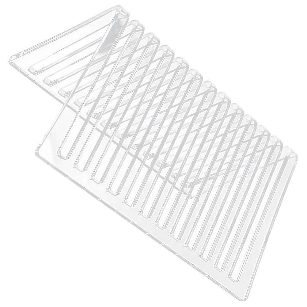 Vinyl Record Storage Rack Transparent Holder for Office Use