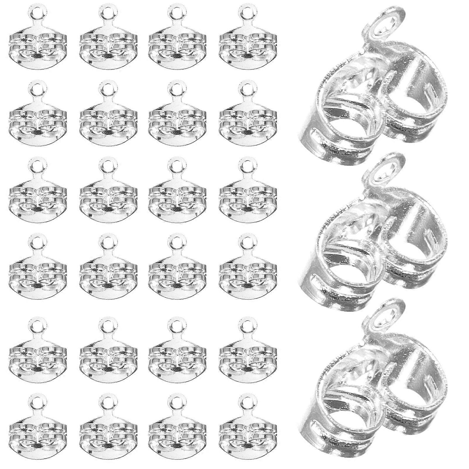 Material Locking Earring Plugs for Heavy Earrings 100Pcs