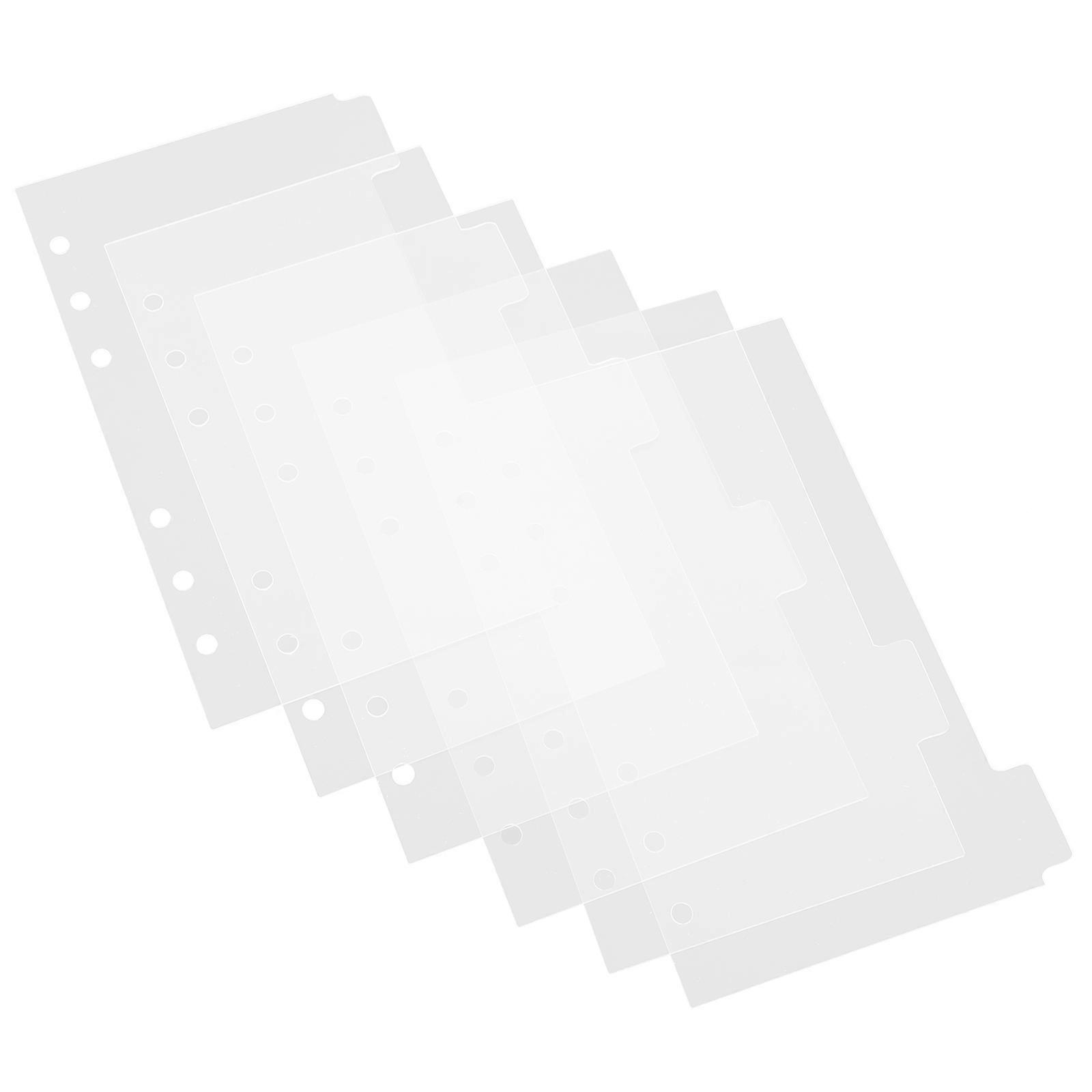 Transparent Acrylic Notebook Cover Binder for Planner Use 24Pcs Set