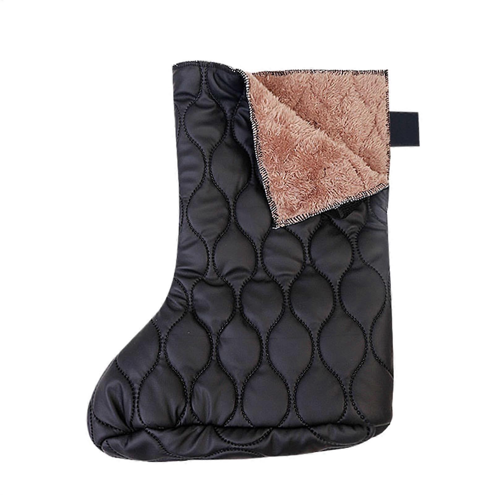 Leg Cast Cover with Enhanced Winter Warmth, Adjustable Windproof Foot Cast Protector Sock Black S