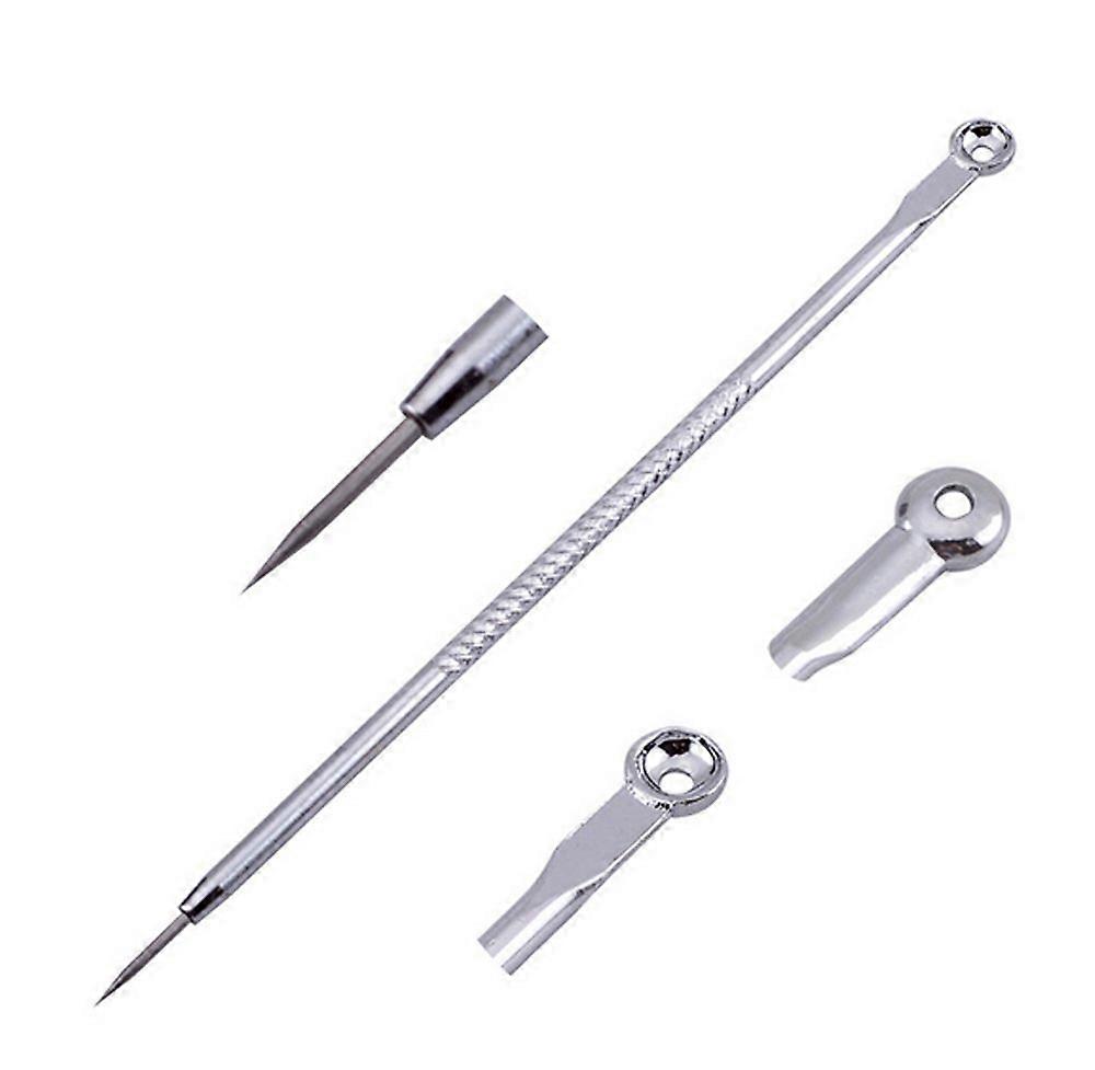 Blackhead Remover Kit with Precision Extraction, 3pc Stainless Steel Comedone Extractor Tools