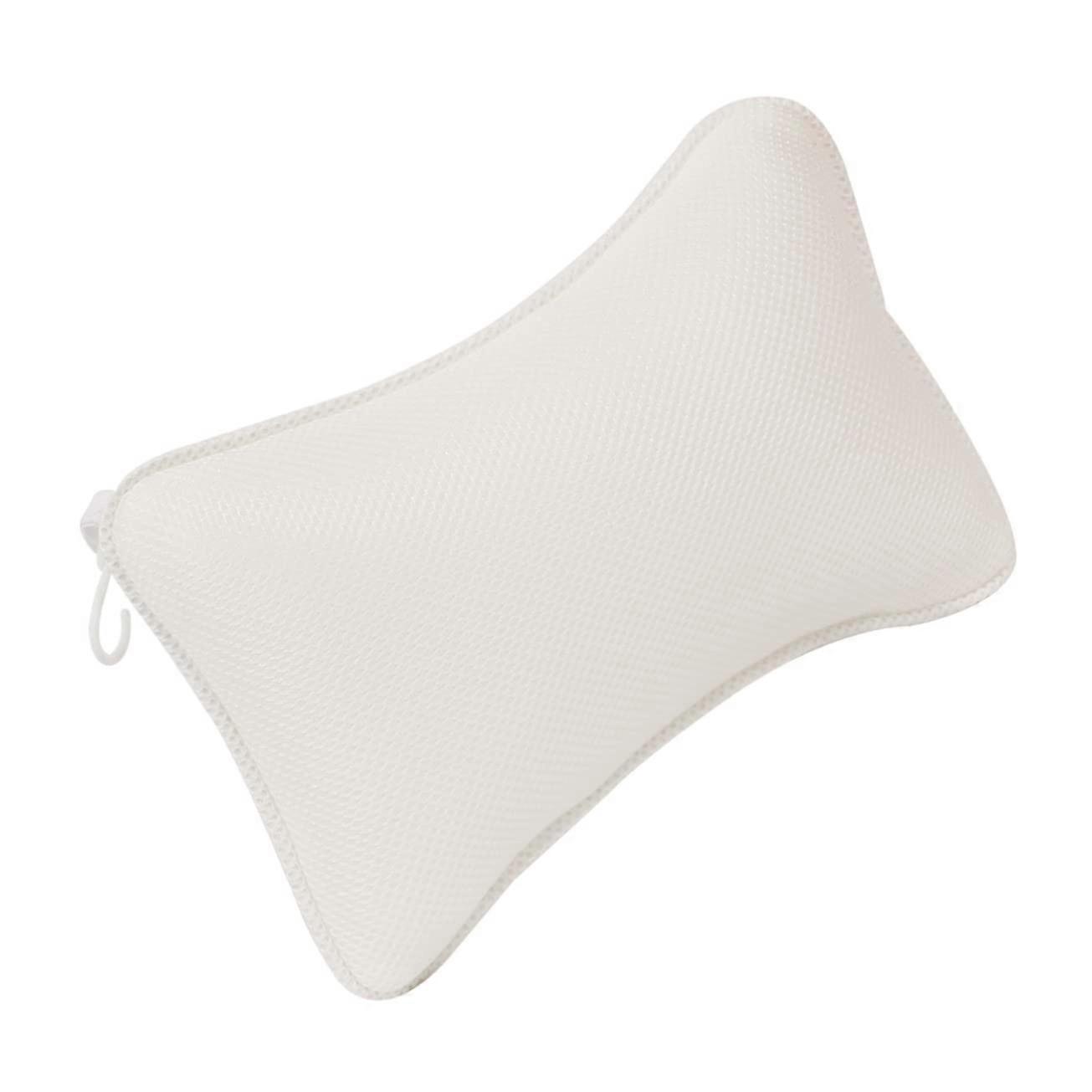 Bath Pillow for Neck and Back Support with Ergonomic Design and NonSlip Suction Cups