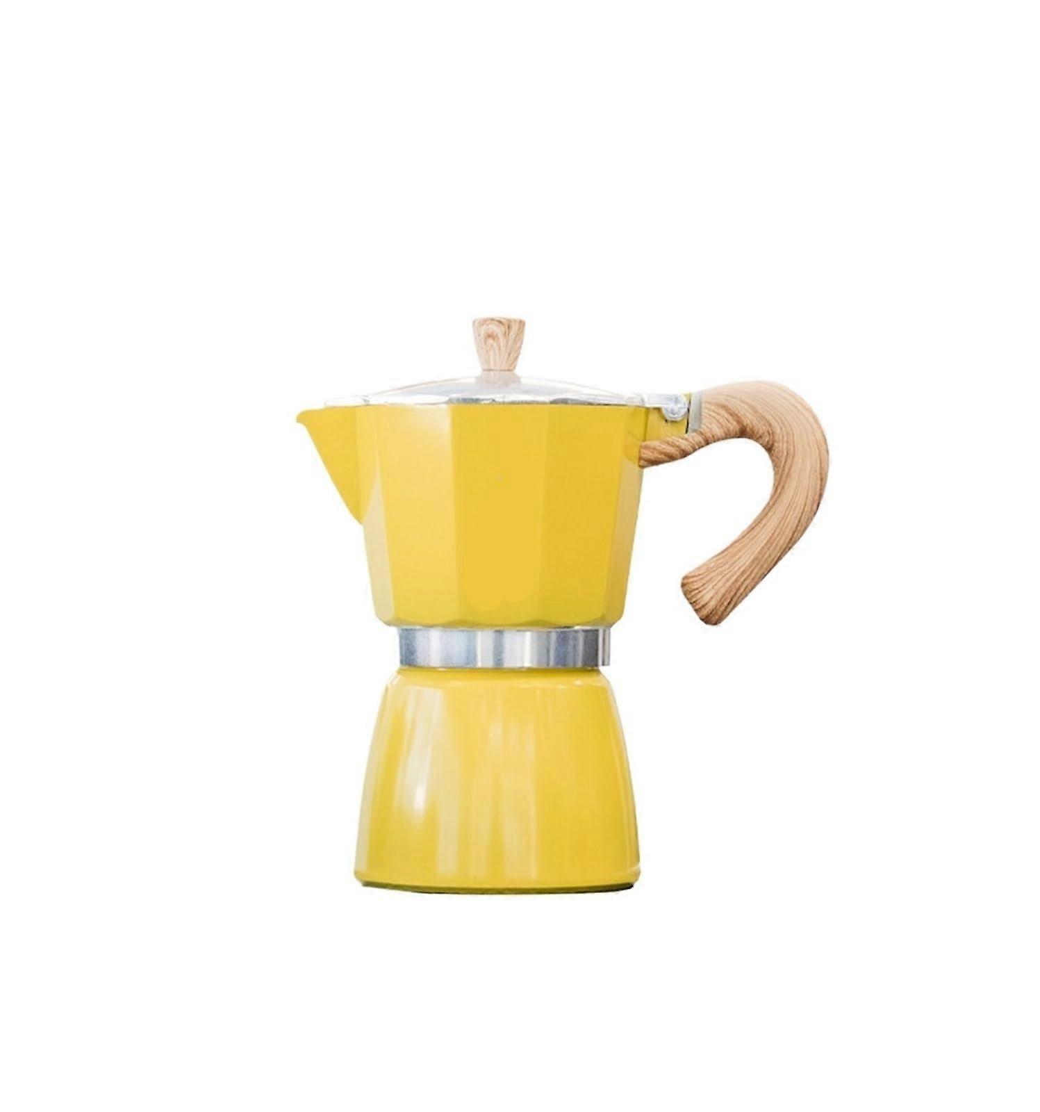 Moka Pot Stovetop Espresso Maker 6 Cup Octagonal Design Single Valve for Home Coffee Brewing