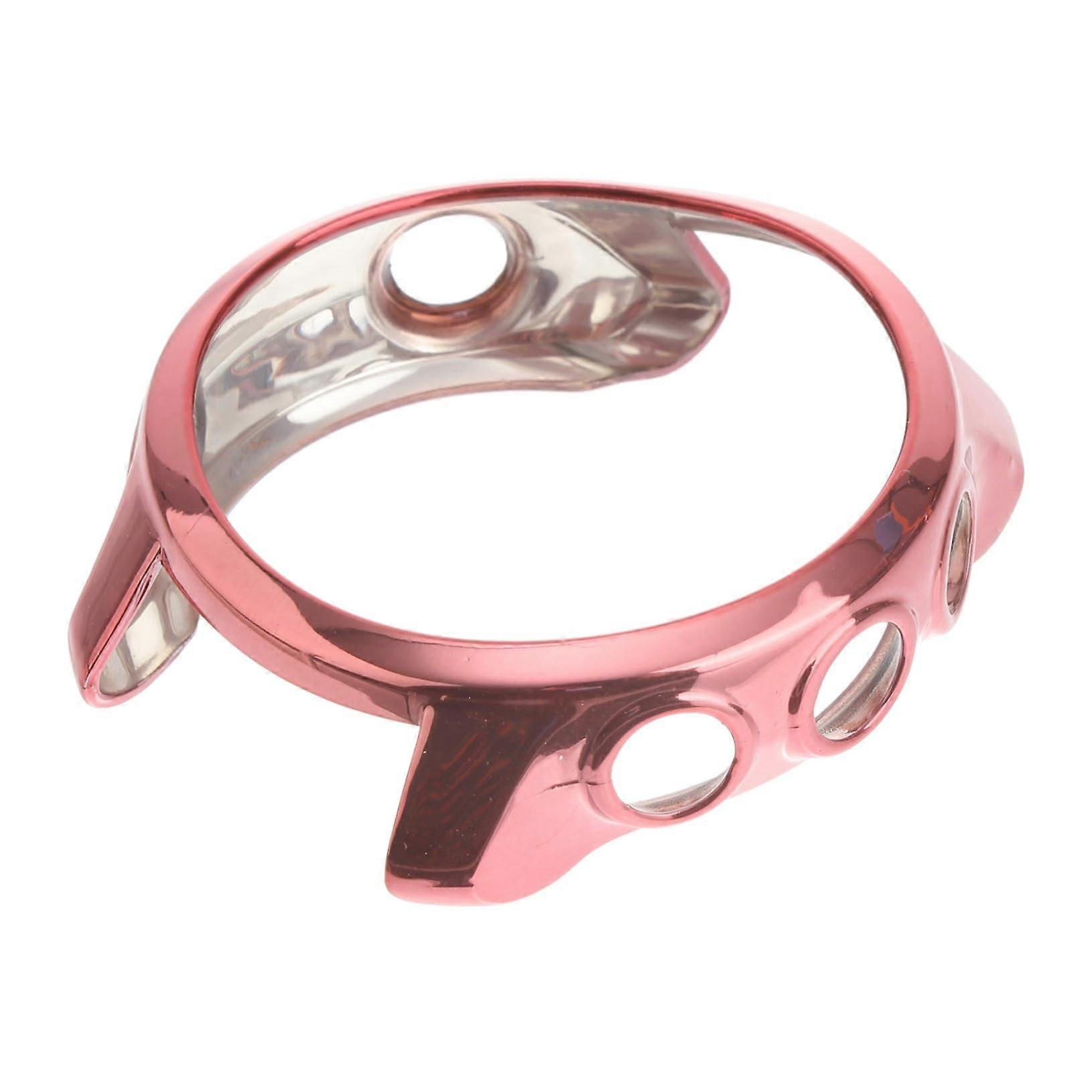 Slim Electroplated Case for Apple Watch Pink Protective Frame with Precise Cutouts and Durable Finish