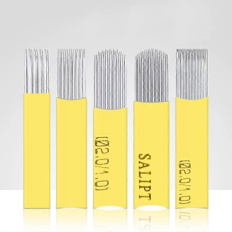 100pcs 17U Microblading Needles for Precise Eyebrow Shading and Permanent Makeup