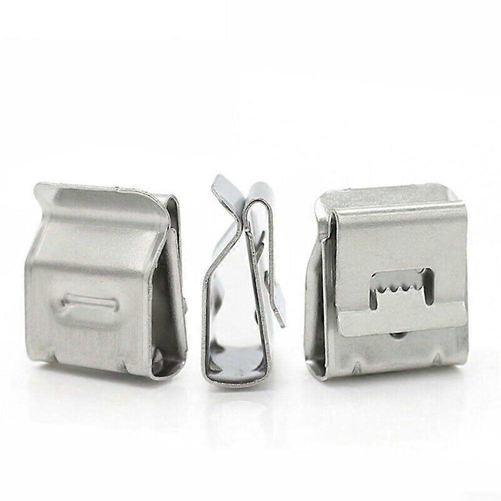 Solar Cable Clips 304 Stainless Steel Dual Compression PV Clamp for Solar Panel Mounting 100pcs