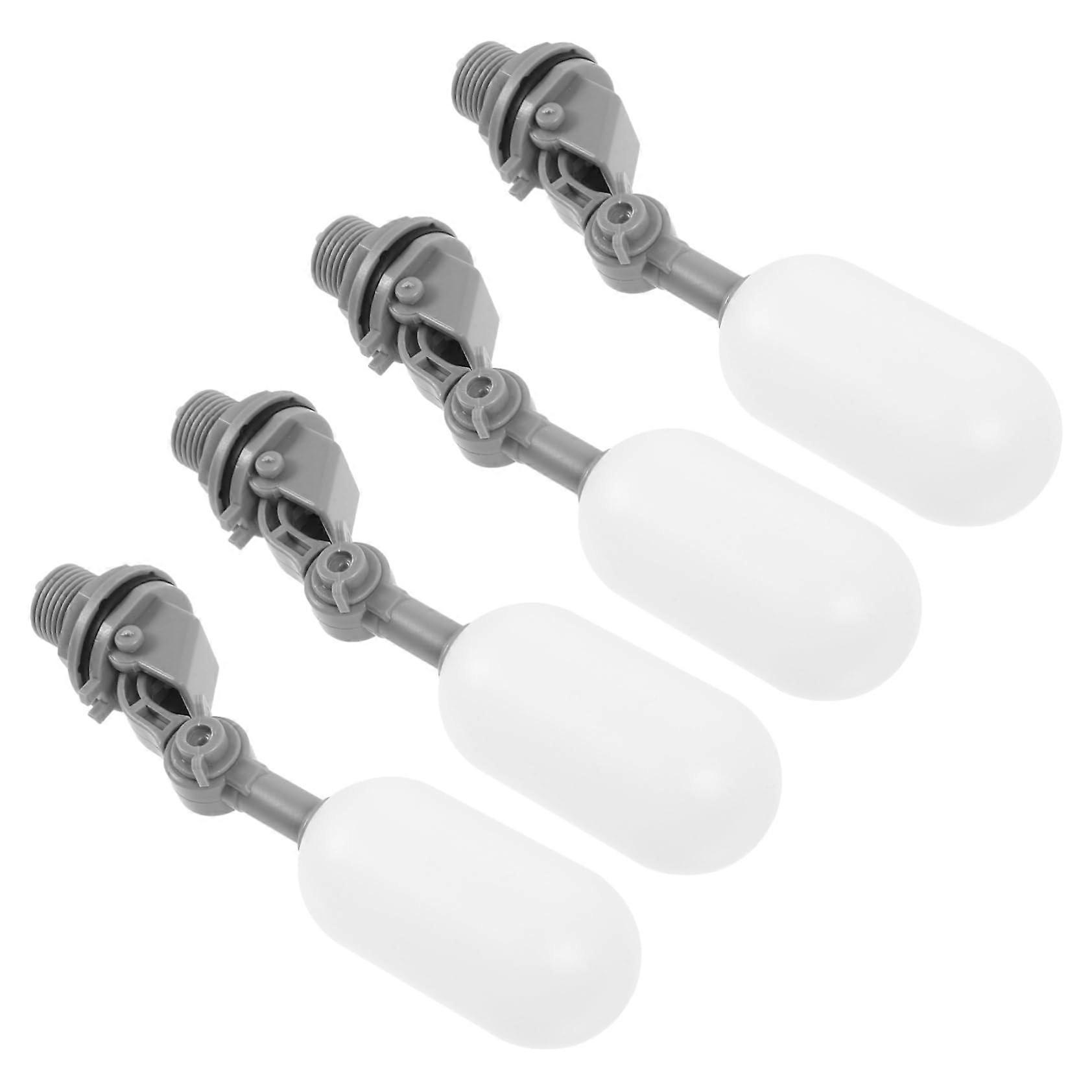 4 Sets Float Ball Valves Automatic Water Level Control for Water Tank and Aquarium