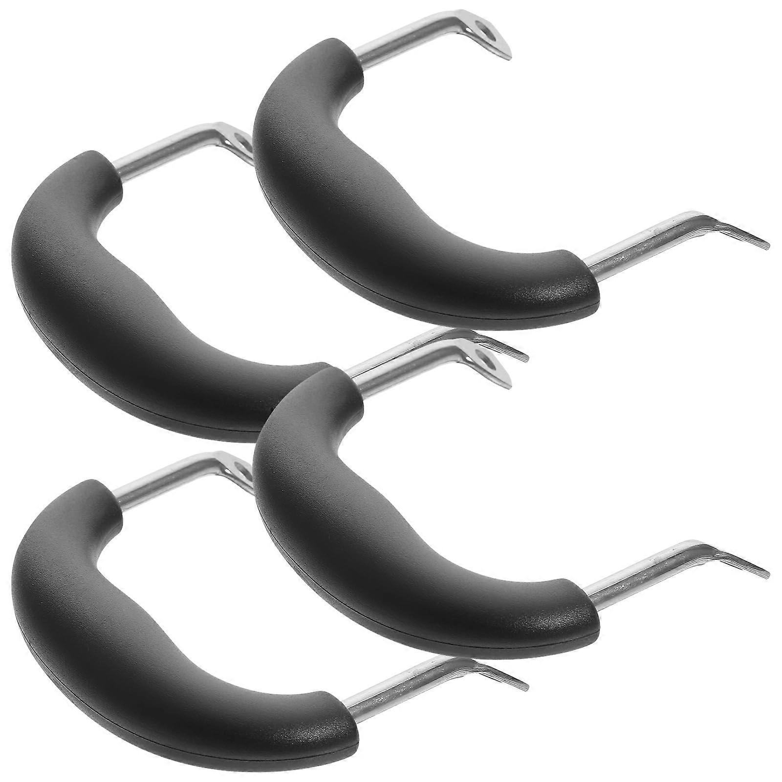 Replacement Pot Handle Set, HeatResistant Bakelite, Universal Fit for Wok, Pan, Cooker, 4Pcs
