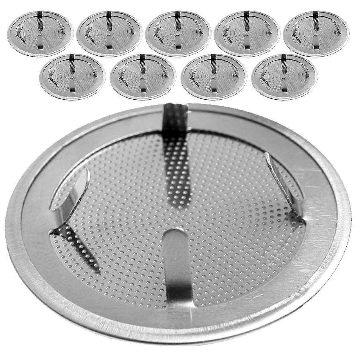 10Pcs Stainless Steel Tea Infuser Mesh Filter for Loose Leaf Tea Strainer Teapot Replacement
